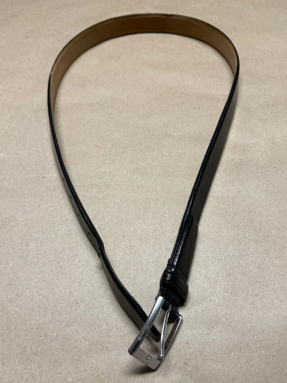 Cole Haan Black Belt Men’s size 40 100cm Black Fashion Dress Rare!
